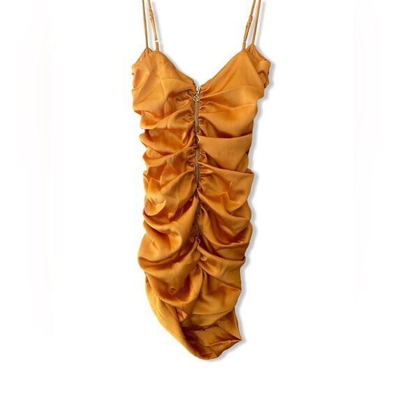 NWT NOOKIE UTOPIA MINI DRESS MANGO ruched cut out strappy Revolve M - Picture 3 of 10